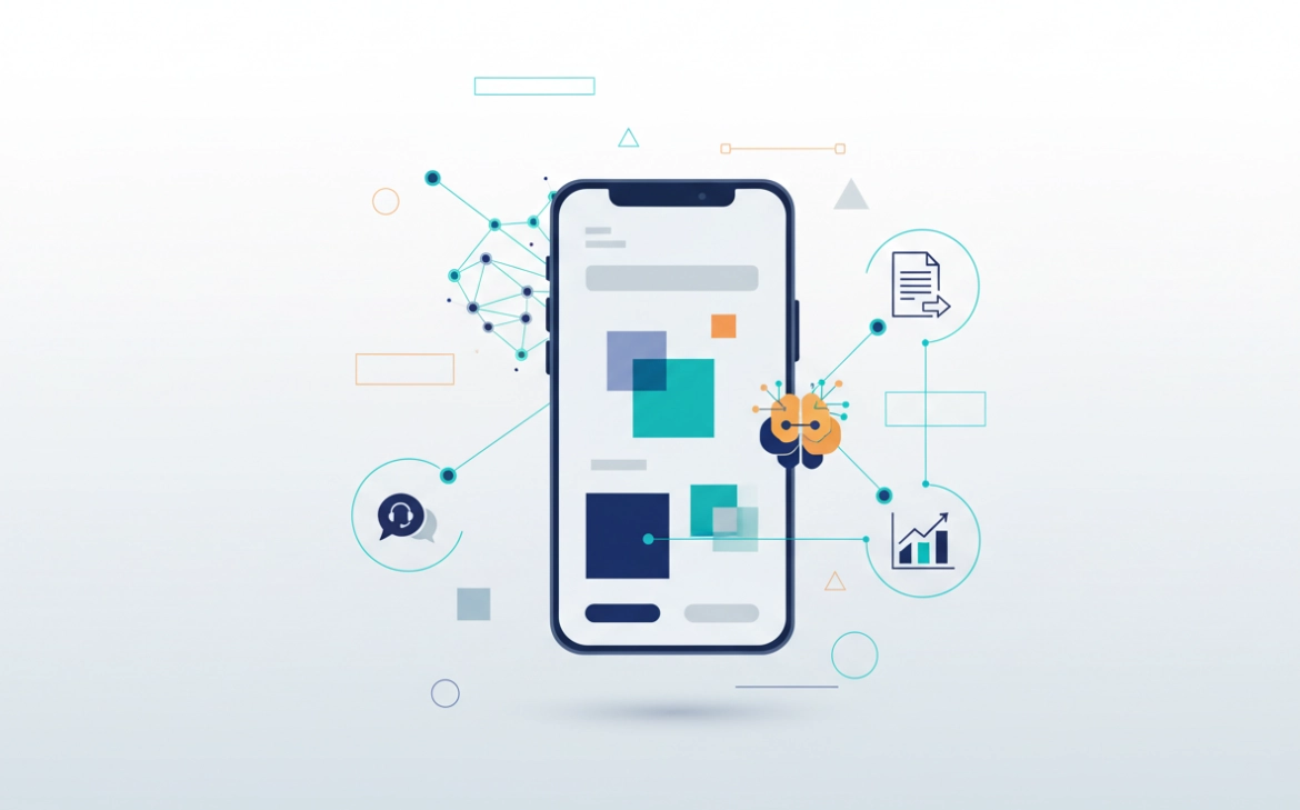 KI in Apps – Business Header